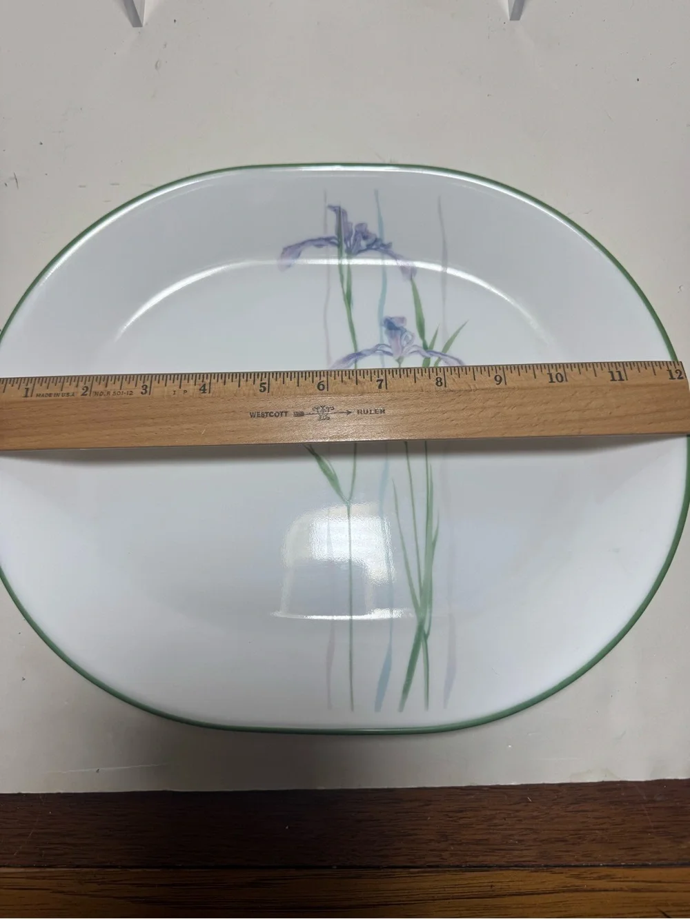 CORELLE shadow Iris serving platter 12 inch